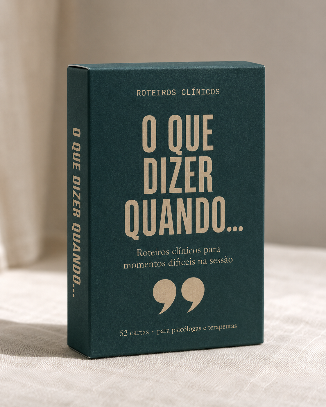 Caixa do baralho O Que Dizer Quando